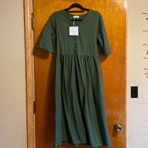 Little cottonwood alder dress - evergreen